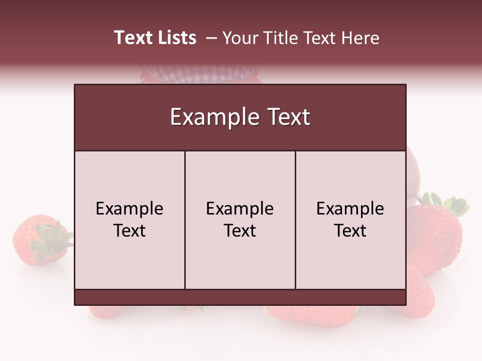 Strawberry Jam PowerPoint Template