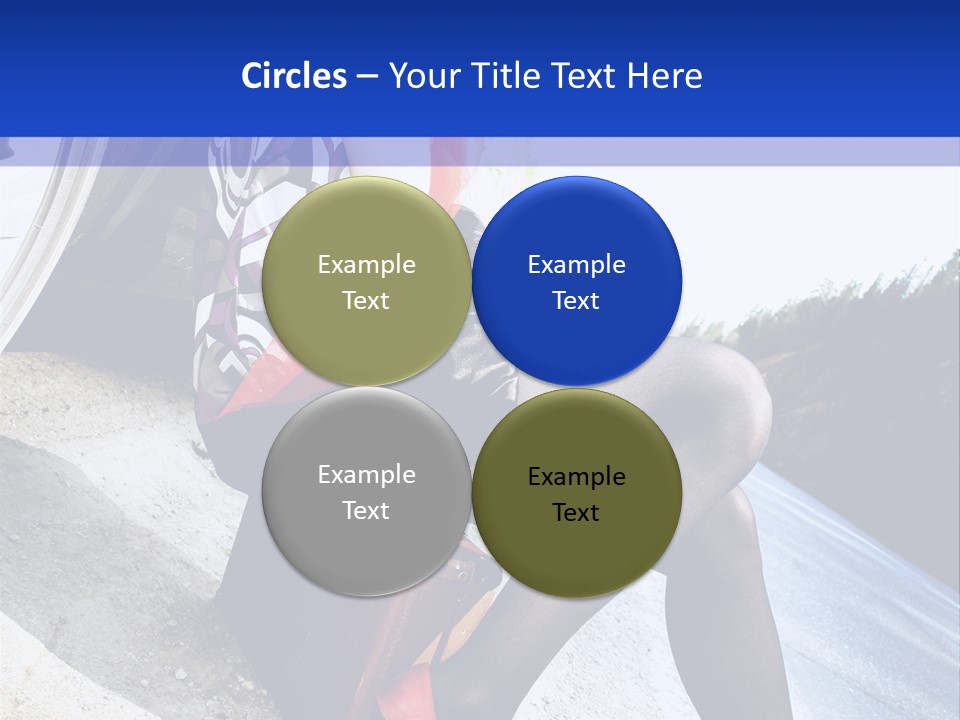 Street Female Person PowerPoint Template