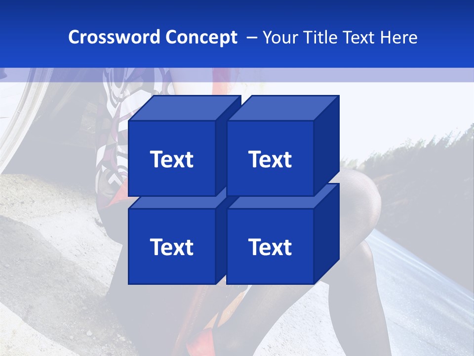 Street Female Person PowerPoint Template