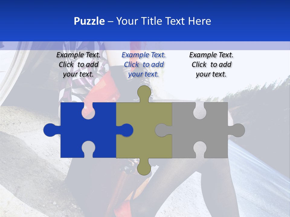 Street Female Person PowerPoint Template