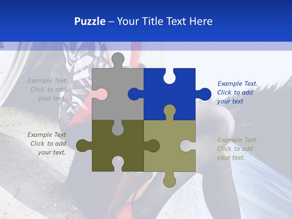 Street Female Person PowerPoint Template