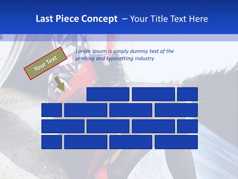 Street Female Person PowerPoint Template