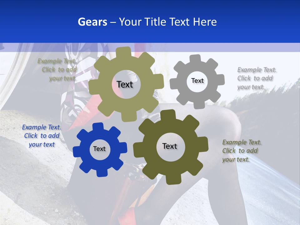 Street Female Person PowerPoint Template