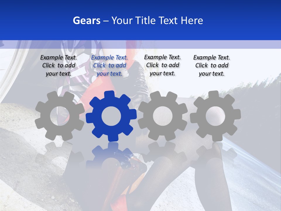 Street Female Person PowerPoint Template