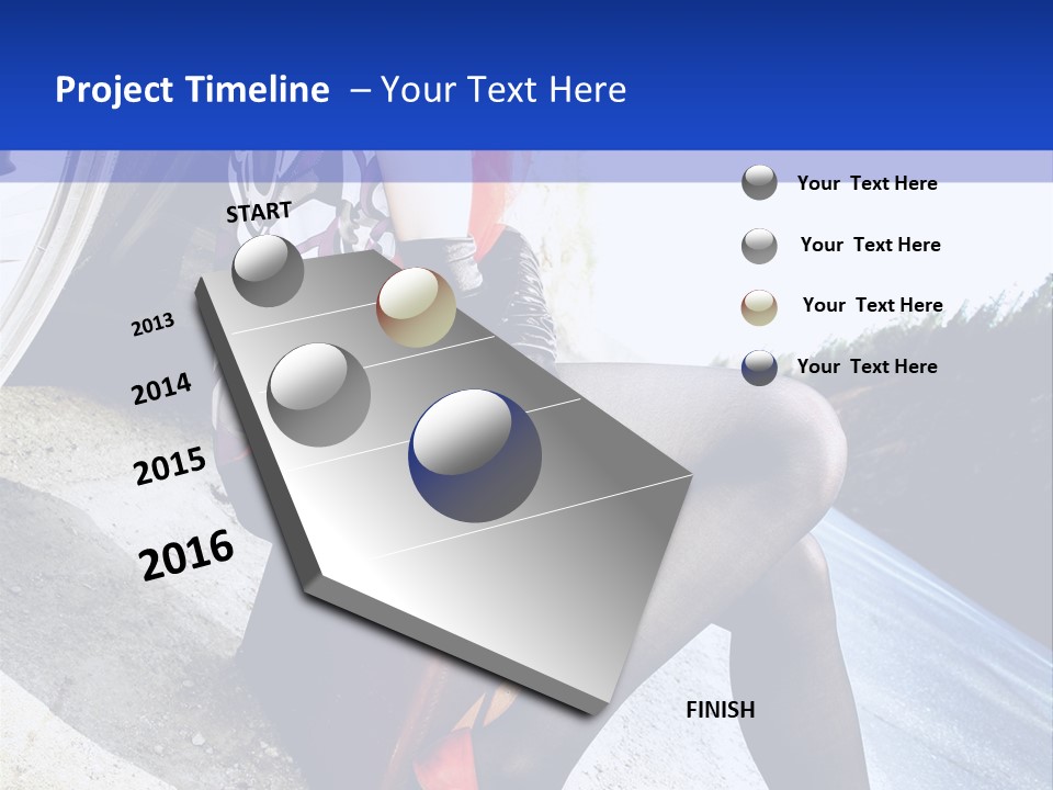 Street Female Person PowerPoint Template