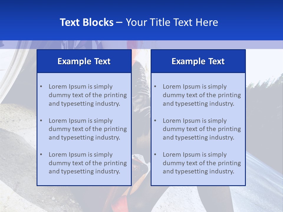 Street Female Person PowerPoint Template