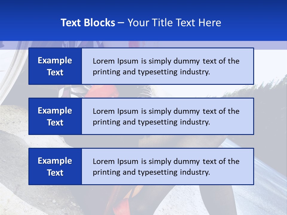 Street Female Person PowerPoint Template