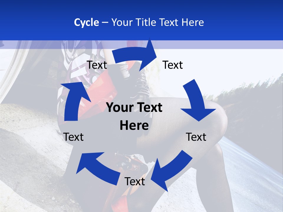 Street Female Person PowerPoint Template