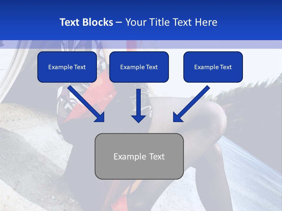 Street Female Person PowerPoint Template