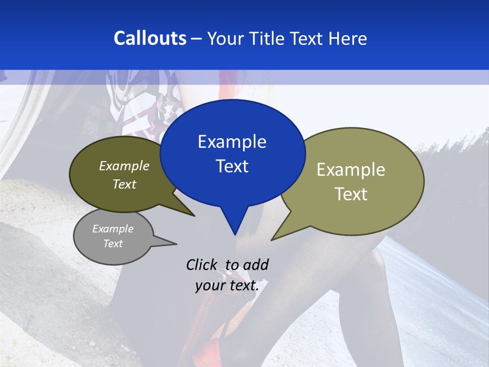 Street Female Person PowerPoint Template