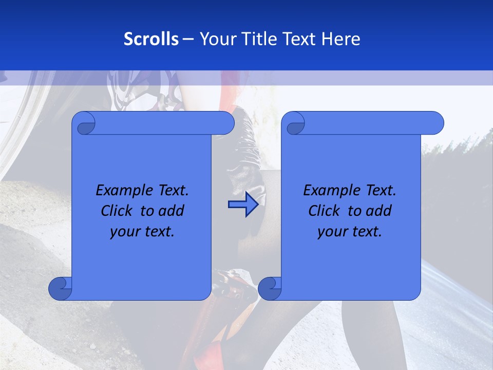 Street Female Person PowerPoint Template