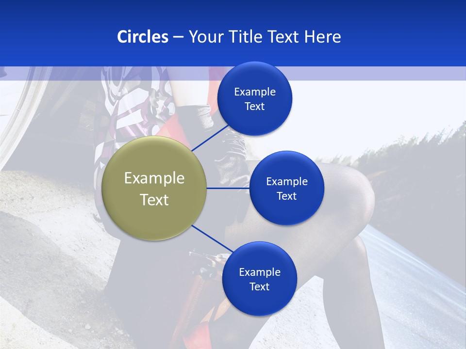 Street Female Person PowerPoint Template