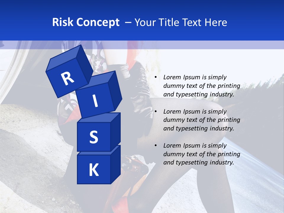 Street Female Person PowerPoint Template