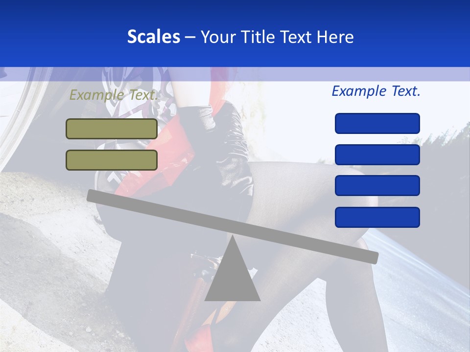 Street Female Person PowerPoint Template