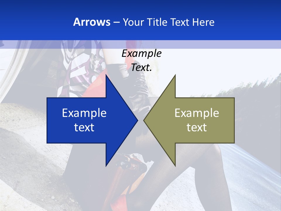 Street Female Person PowerPoint Template