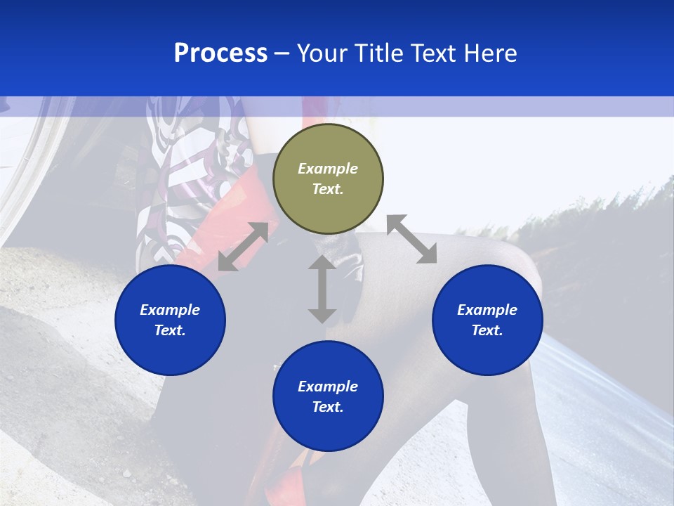 Street Female Person PowerPoint Template