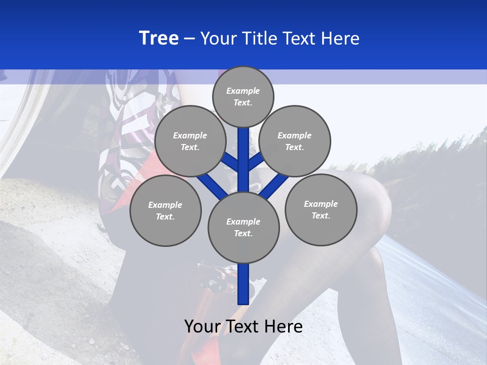 Street Female Person PowerPoint Template