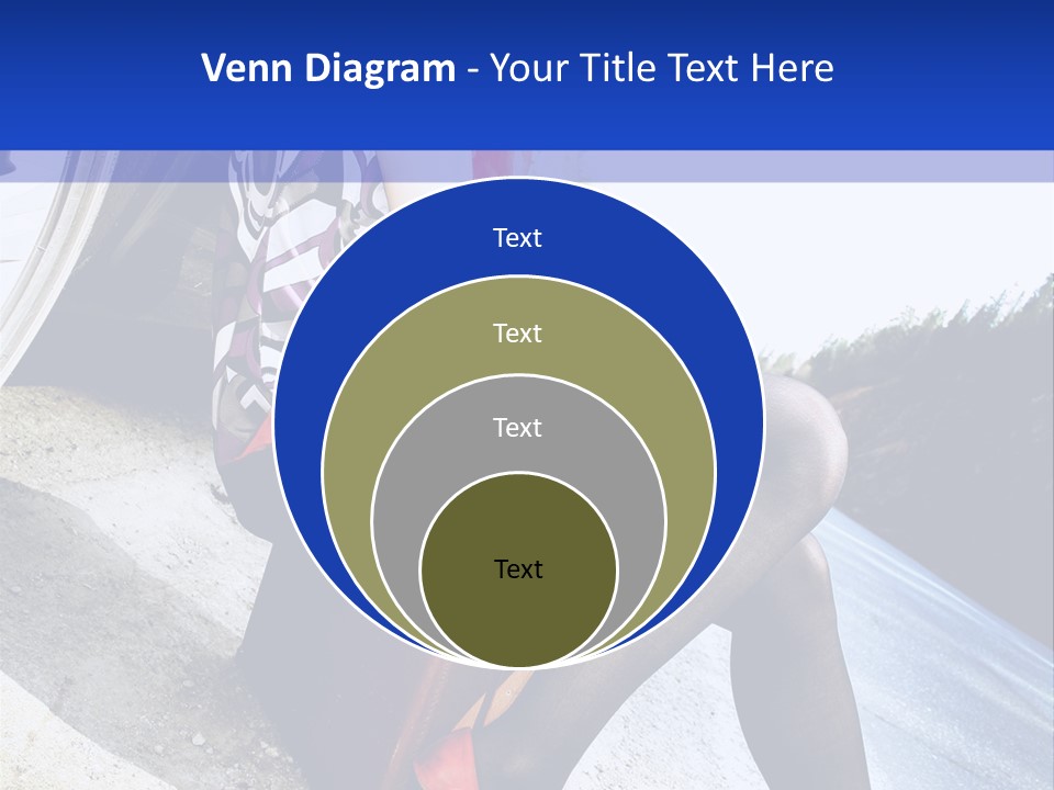 Street Female Person PowerPoint Template