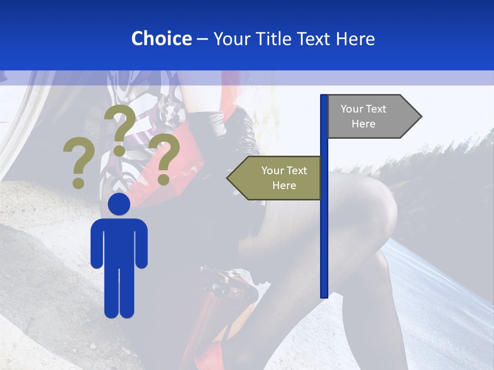 Street Female Person PowerPoint Template