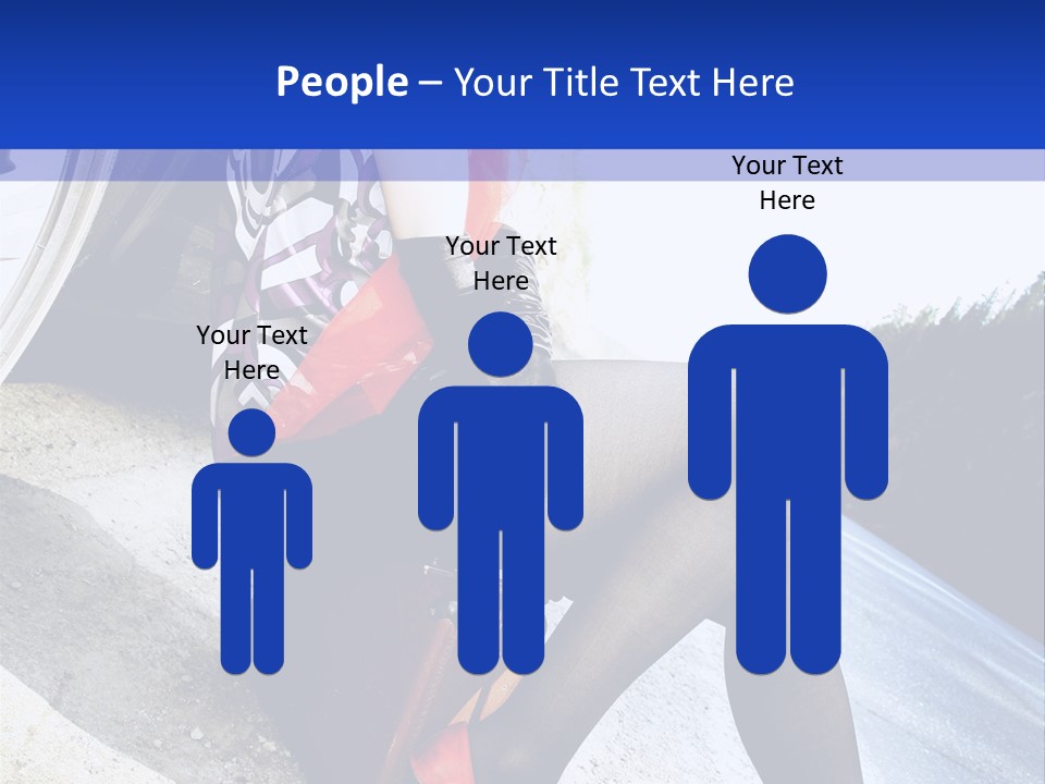 Street Female Person PowerPoint Template