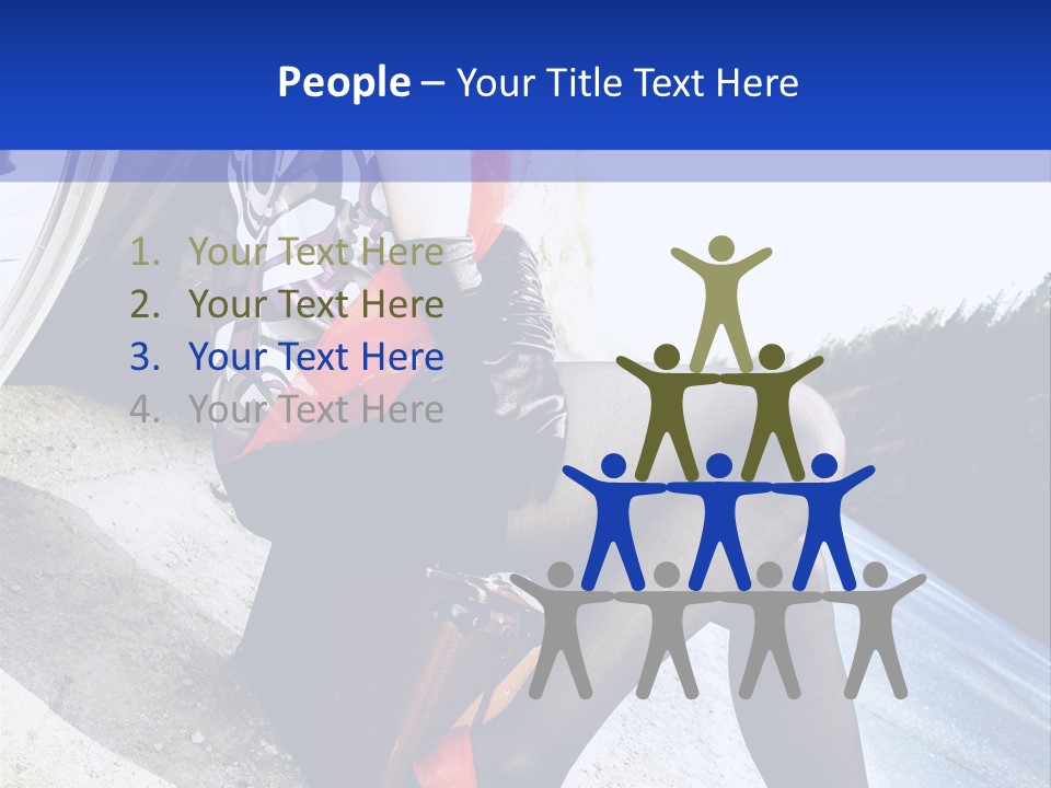 Street Female Person PowerPoint Template