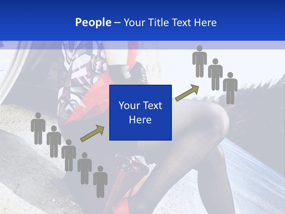 Street Female Person PowerPoint Template