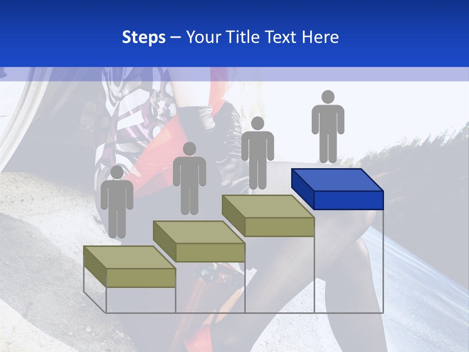 Street Female Person PowerPoint Template