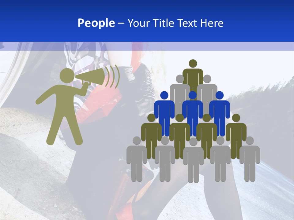 Street Female Person PowerPoint Template