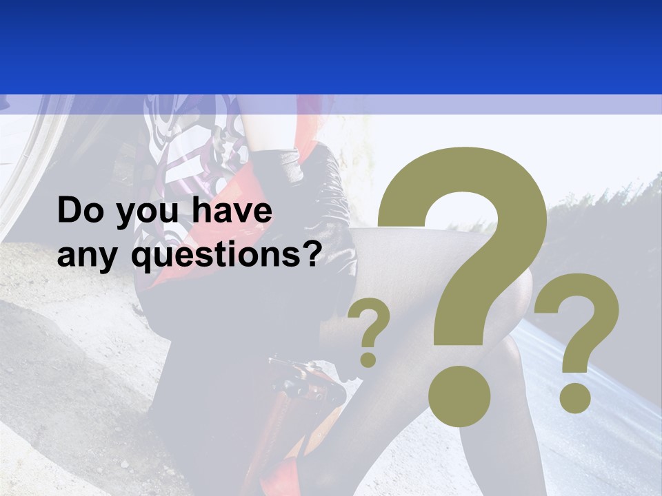 Street Female Person PowerPoint Template