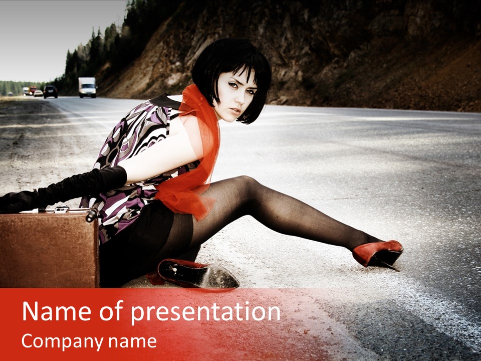 Person Sky Summer PowerPoint Template