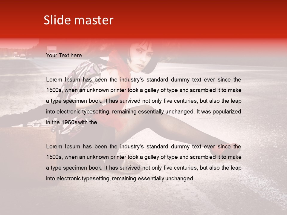 Person Sky Summer PowerPoint Template