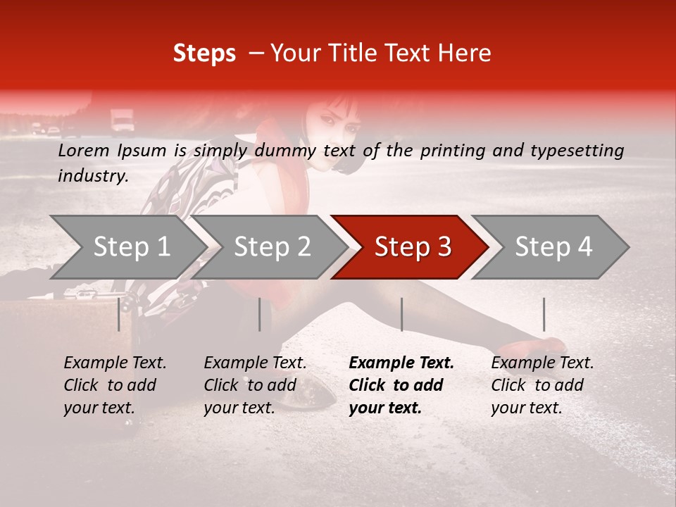 Person Sky Summer PowerPoint Template