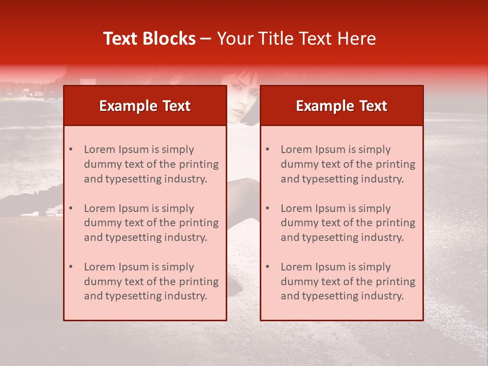 Person Sky Summer PowerPoint Template