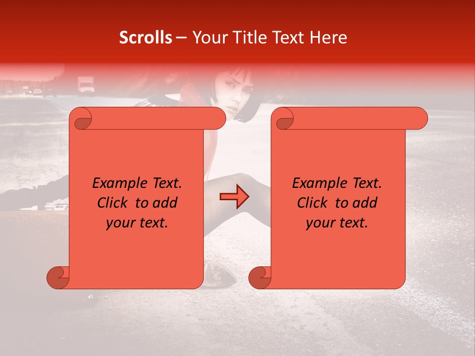 Person Sky Summer PowerPoint Template