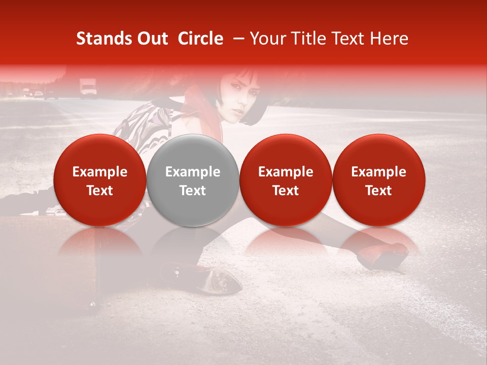 Person Sky Summer PowerPoint Template