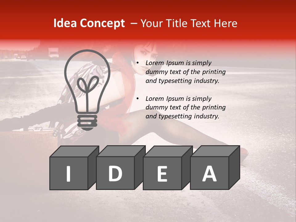 Person Sky Summer PowerPoint Template