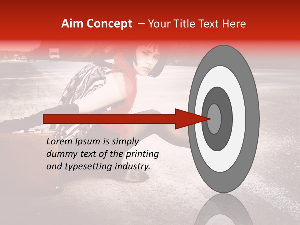 Person Sky Summer PowerPoint Template