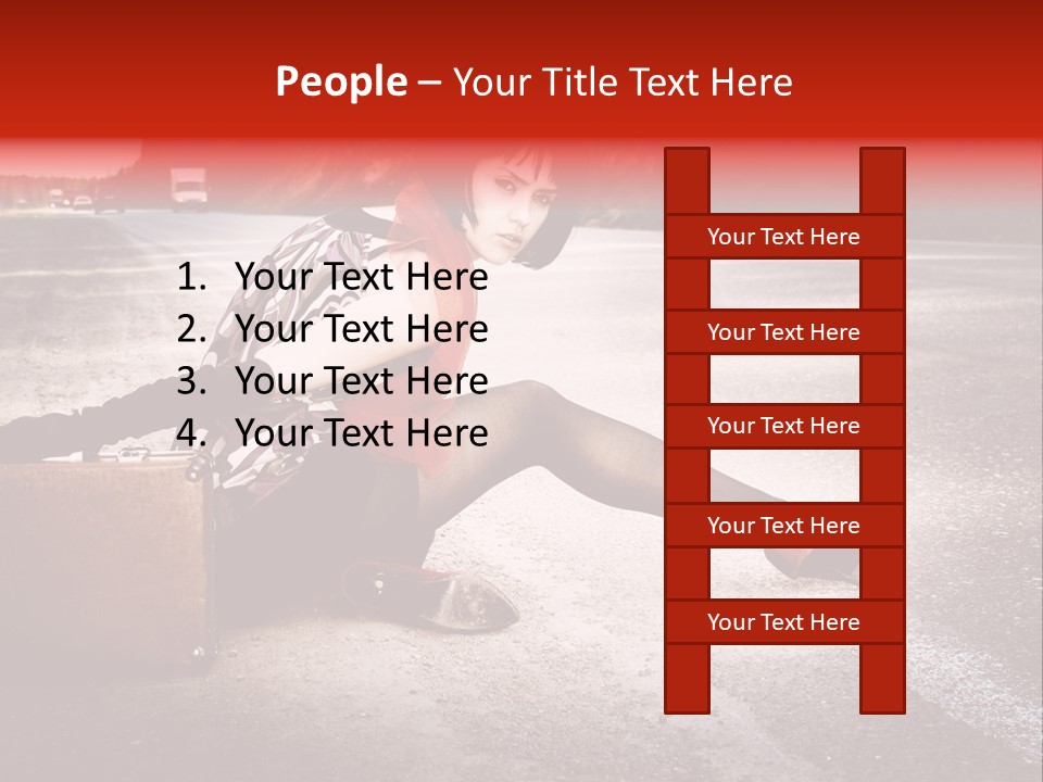 Person Sky Summer PowerPoint Template