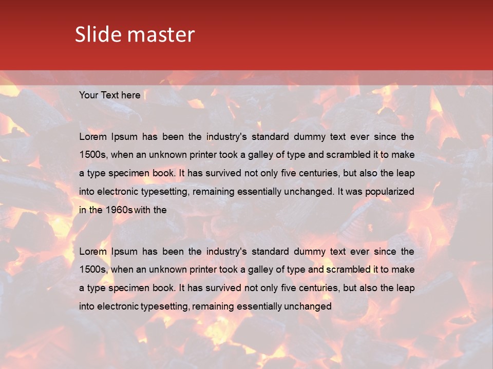 Fire Coals PowerPoint Template