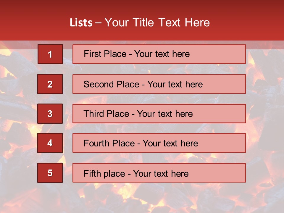 Fire Coals PowerPoint Template