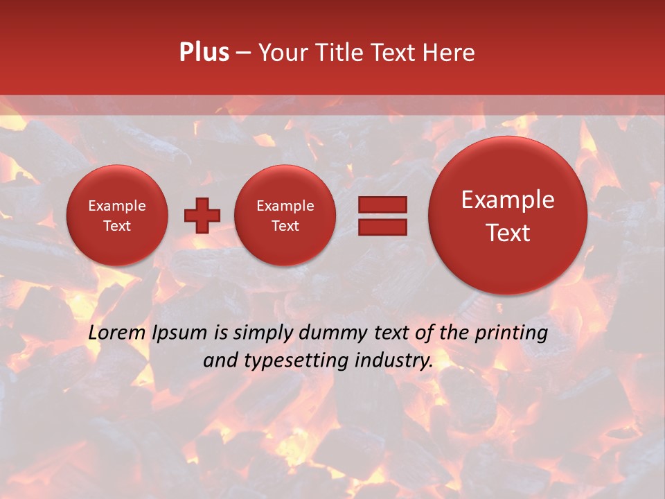 Fire Coals PowerPoint Template