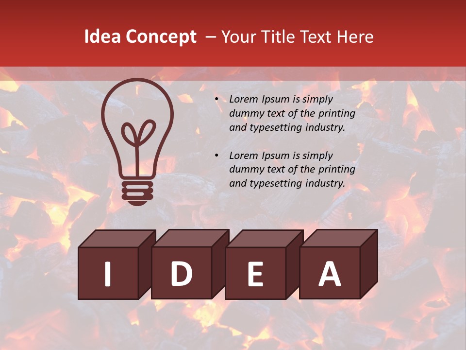Fire Coals PowerPoint Template