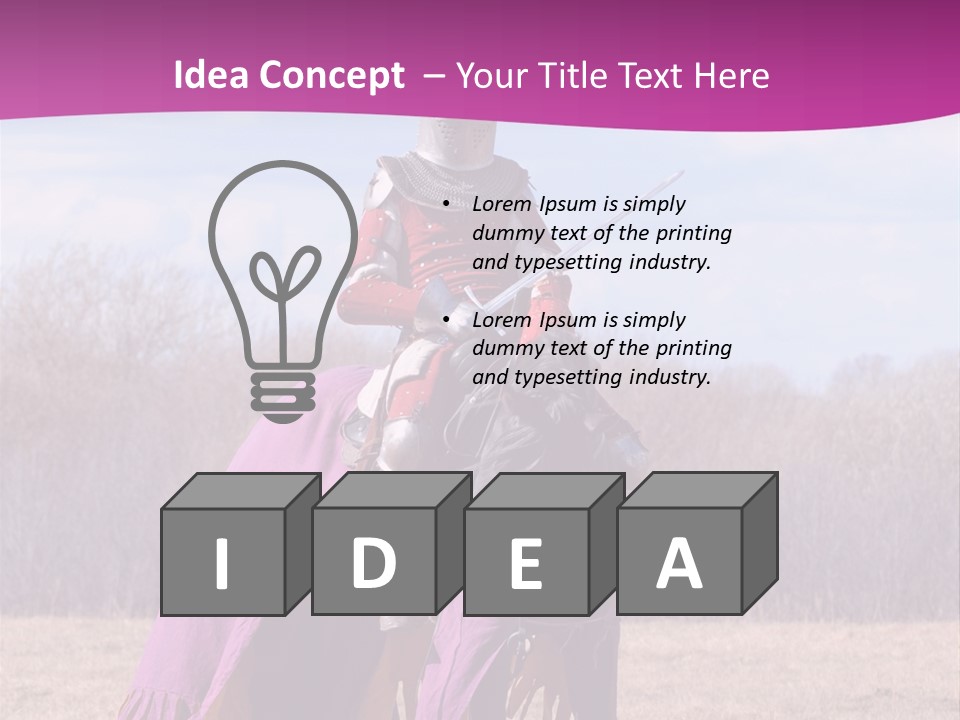 Knight Horse PowerPoint Template