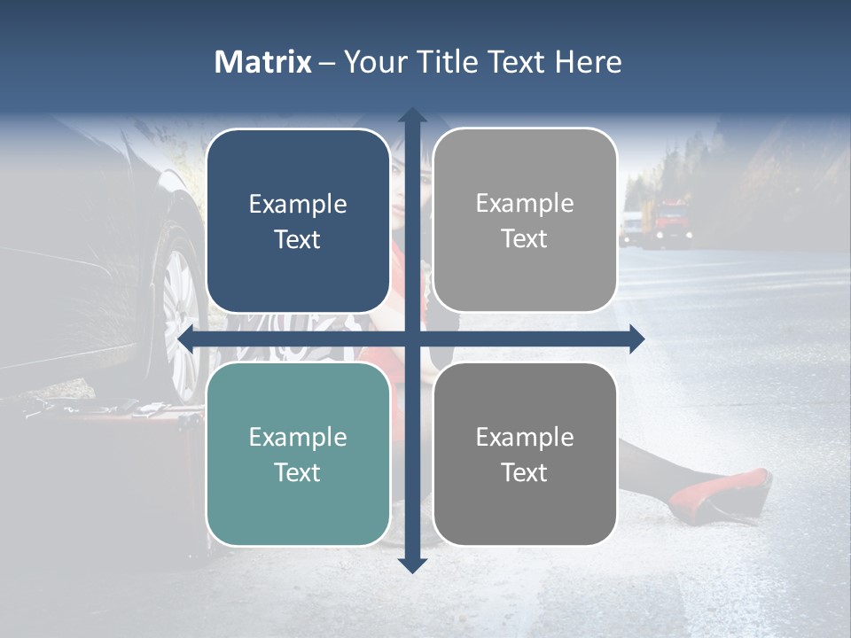 Girl Hippie Road PowerPoint Template