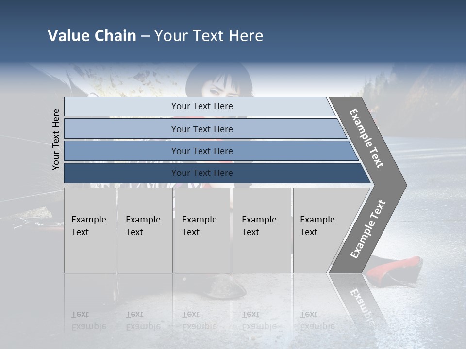 Girl Hippie Road PowerPoint Template