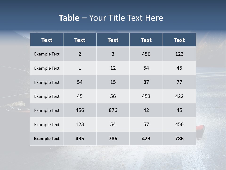 Girl Hippie Road PowerPoint Template