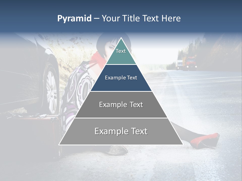 Girl Hippie Road PowerPoint Template