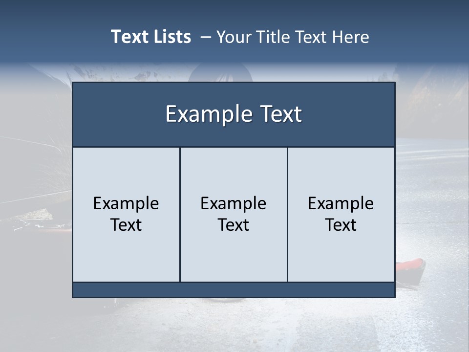 Girl Hippie Road PowerPoint Template