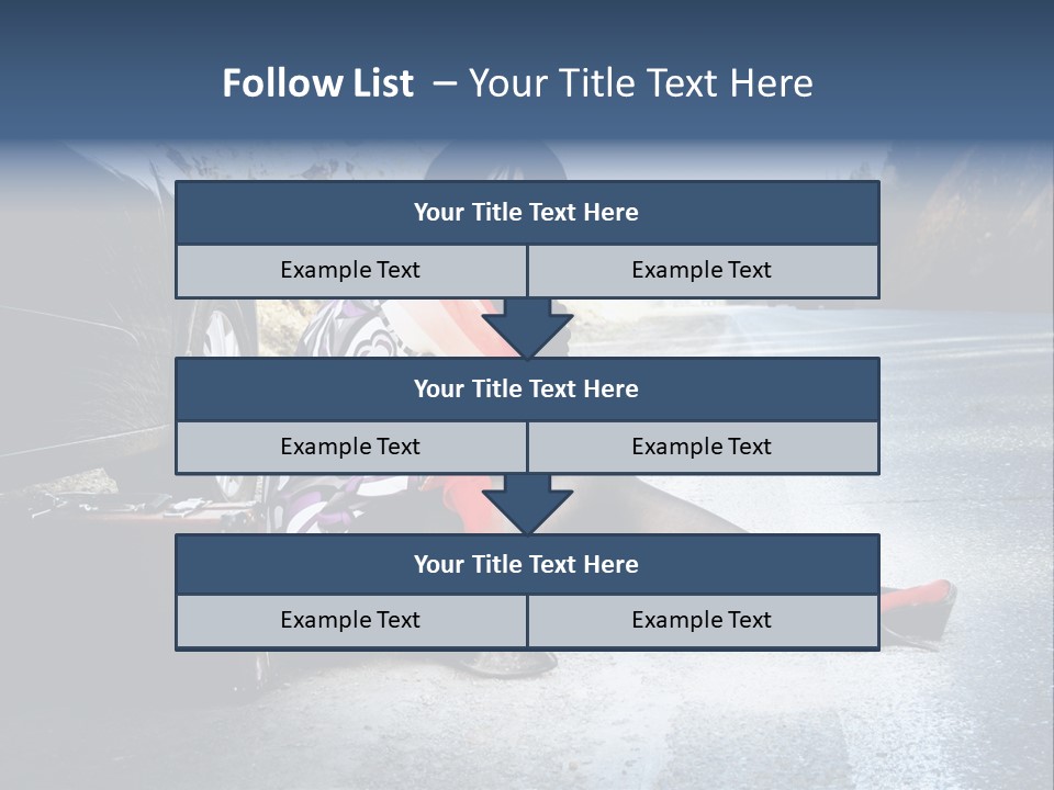 Girl Hippie Road PowerPoint Template