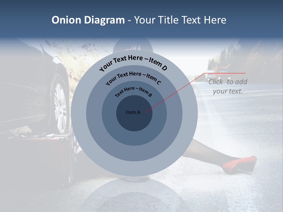 Girl Hippie Road PowerPoint Template